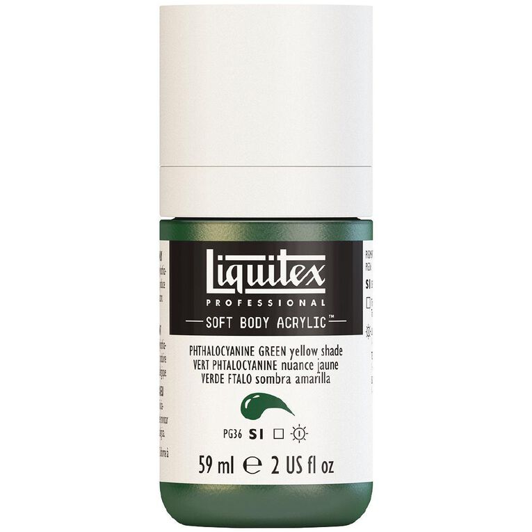 Liquitex Soft Body S1 Acrylic Paint Phthalo Green Yellow Shade