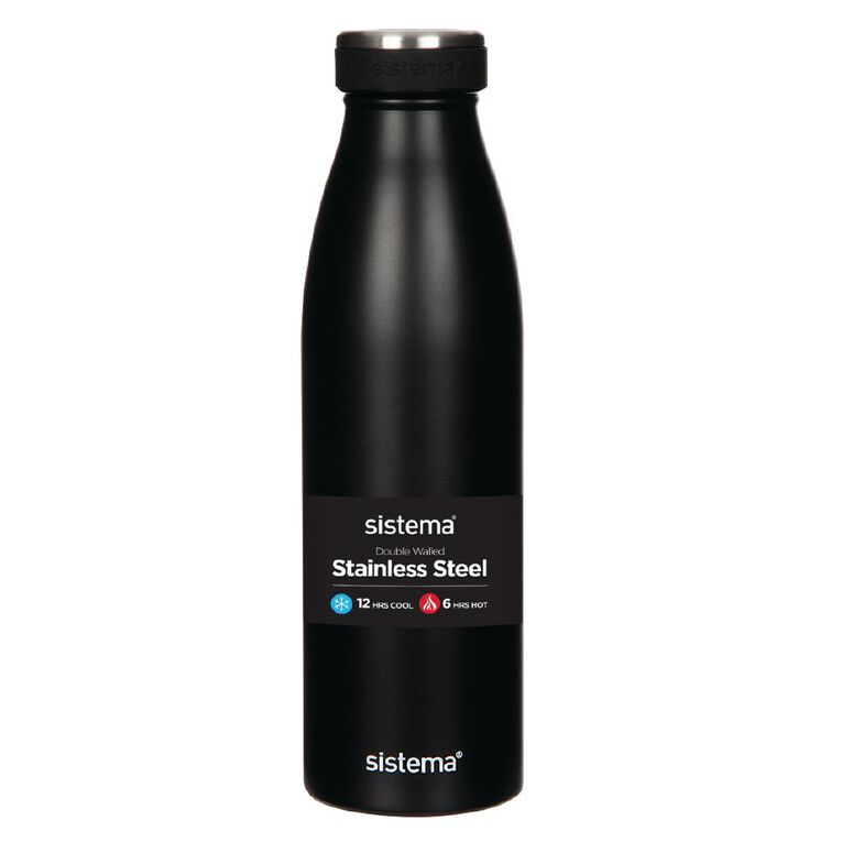 Sistema Stainless Steel Drink Bottle Assorted 500ml