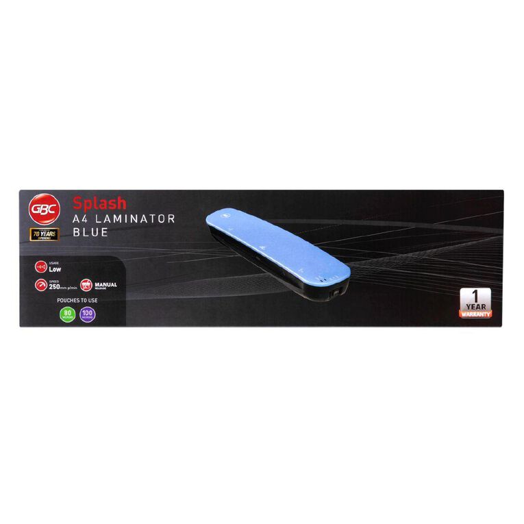 GBC Splash Laminator A4 Blue