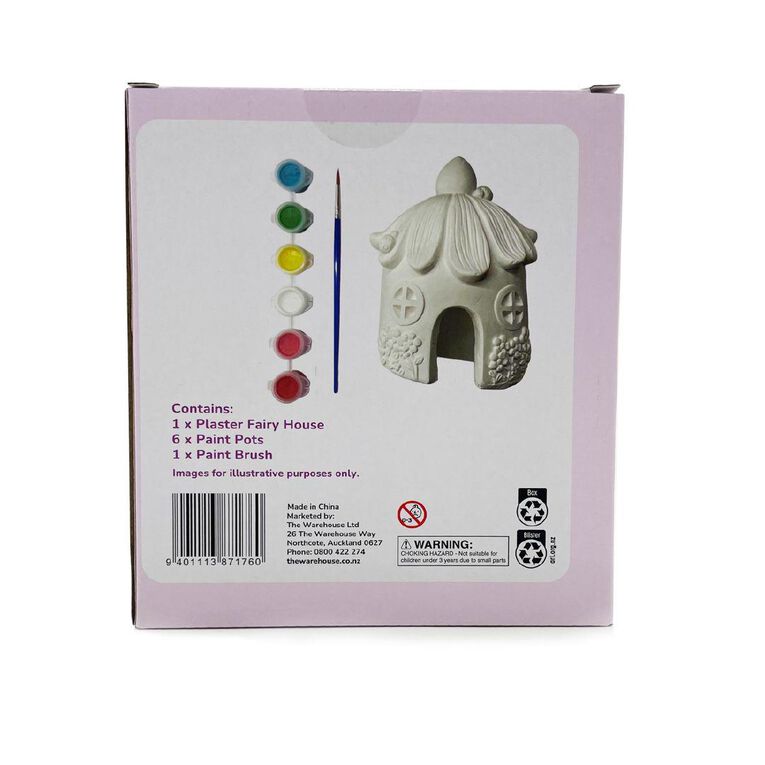Uniti Craft Kids Paint Your Own Plaster Fairy House
