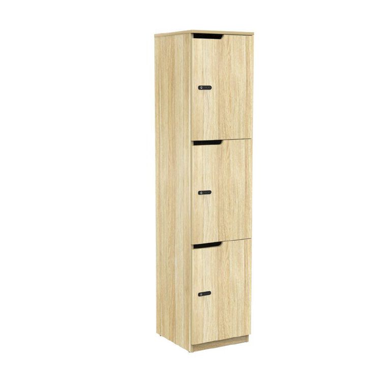 Knights Cubit Locker 400W 3 Door Atlantic Oak