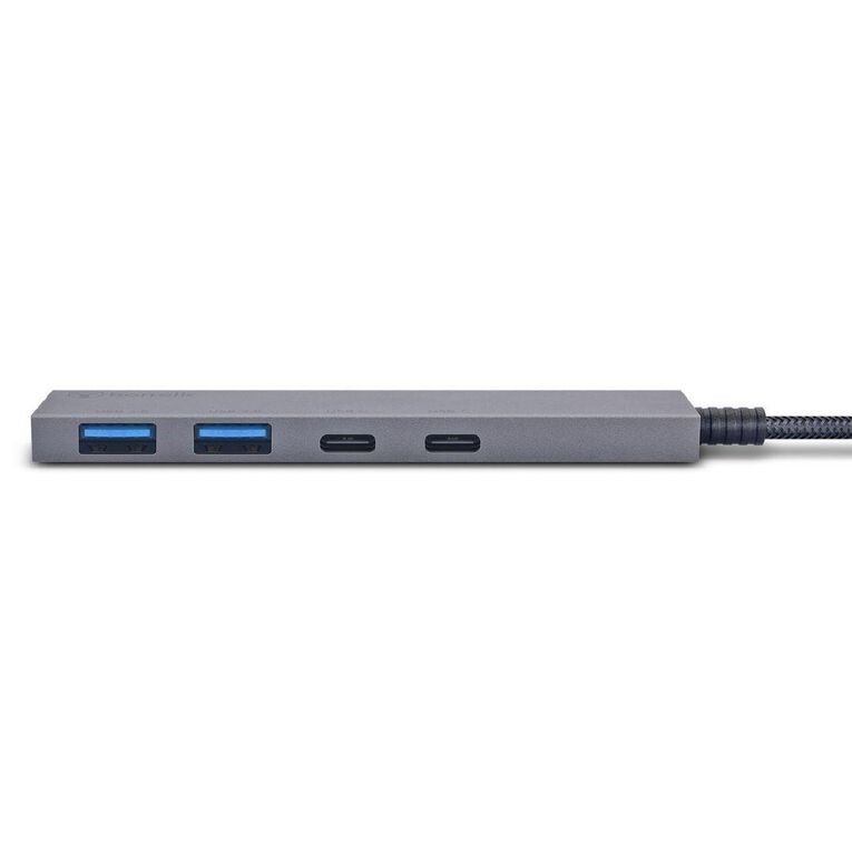 Bonelk Long Life USB C 4 in 1 Multiport Slim Hub Space Grey Grey