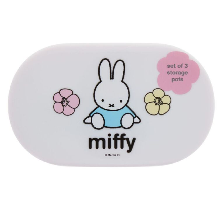 Miffy Buttercup Miffy Buttercup Storage Pots Set Of 3