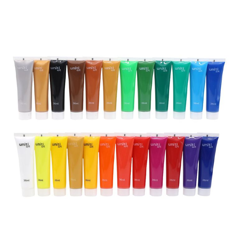 Uniti Acrylic Paints 36ml 24 Pack