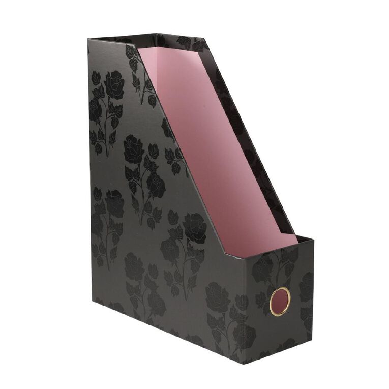 Uniti Stationery Urban Noir Magazine Holder Black