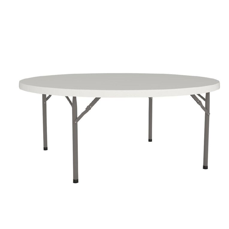 Knights Life Folding Table Round 1.8m Solid Top