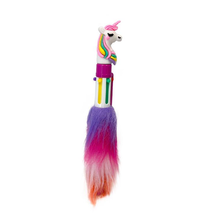 Fluffy 6 Colour Pen Multi-Coloured
