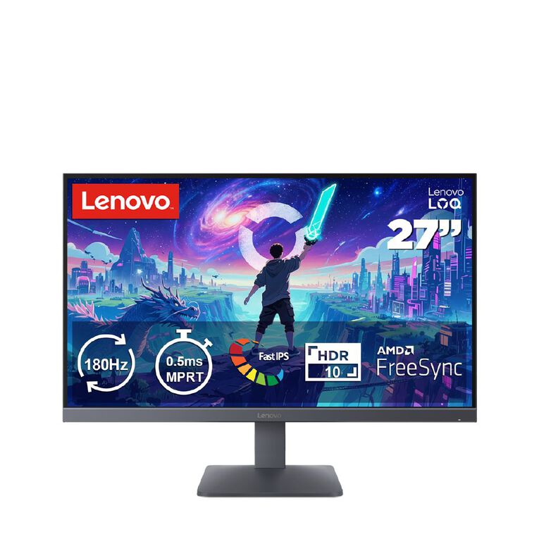 Lenovo LOQ 27Q-10 27 Inch QHD IPS 200Hz 0.5ms 180nits Gaming Monitor