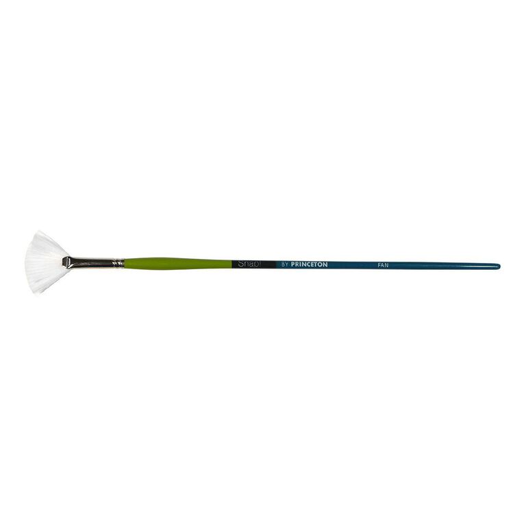 Princeton Snap Brush Long Handle Taklon Fan 4 White