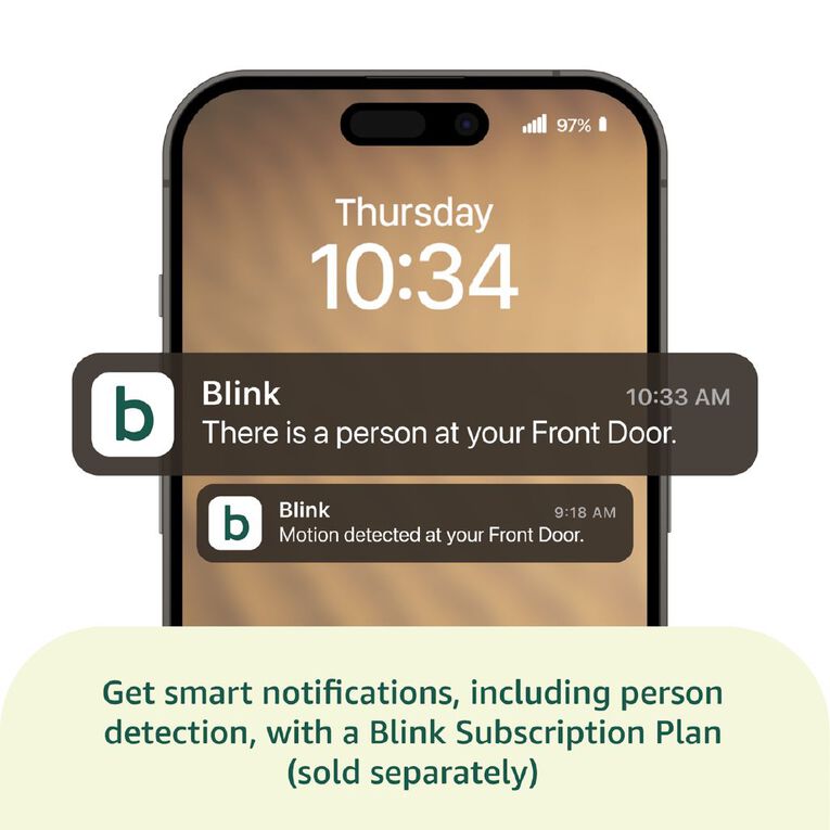Blink Video Doorbell Add On Black