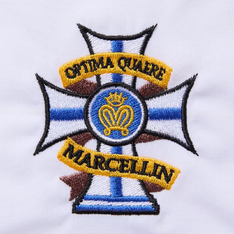 Schooltex Marcellin College Senior Long Sleeve Shirt with New Embroidery