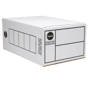 Impact Storage Box Foolscap Double Depth White