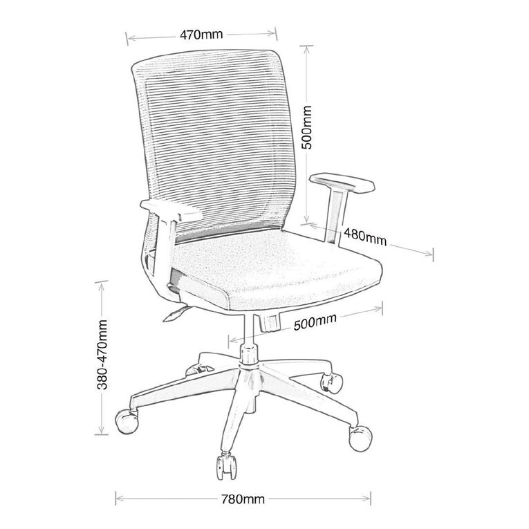 Eden Media Boardroom Highback Mesh Chair Black