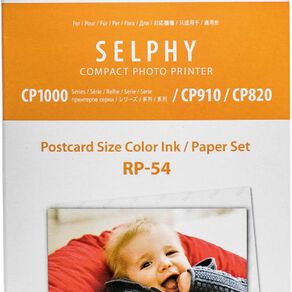 Canon Selphy 4x6 Photo Paper RP-54 - 54 Pack