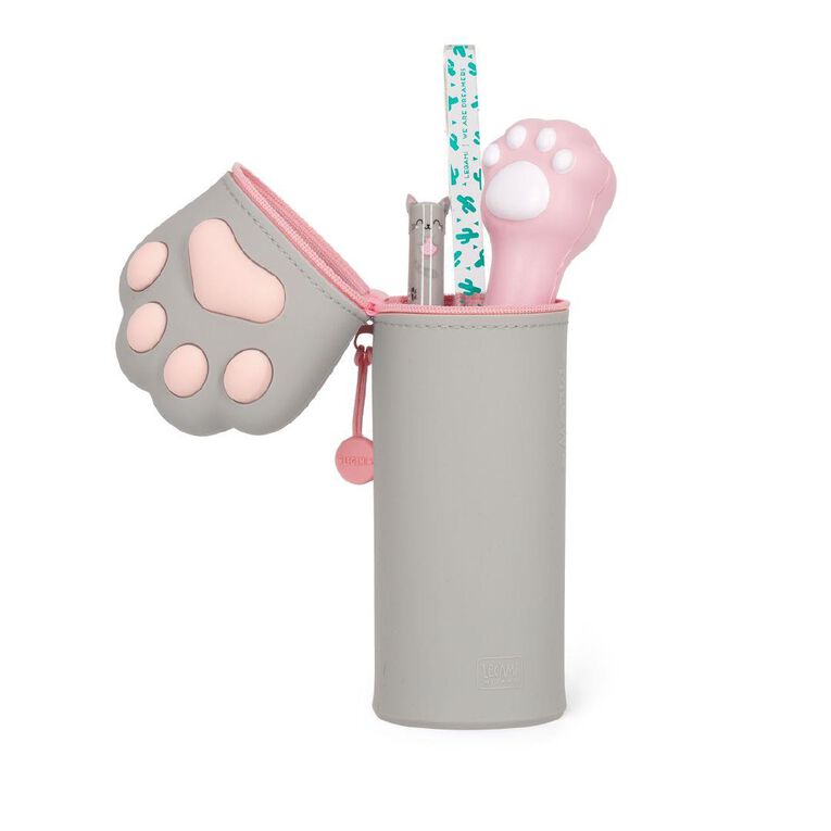 Legami 2-in-1 Silicone Pencil Case Kawaii Kitty Paw