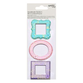 Uniti 3D Embellishments Crackled Frame 3 Piece