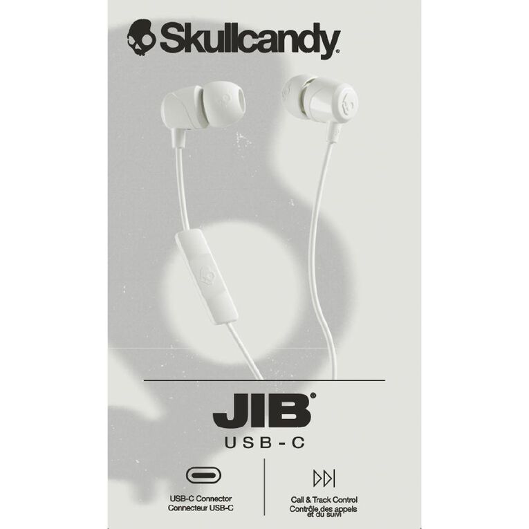 Skullcandy Jib  USB-C Wired Earbuds White