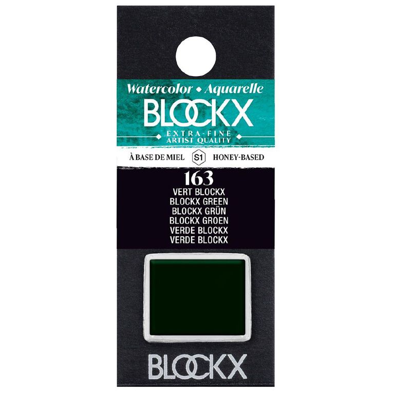 BLOCKX Watercolour Half Pan S1 163  Green Green