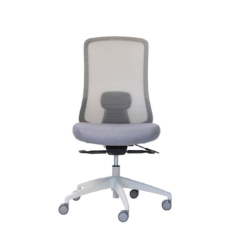 Buro Seating Elan Chair Lumbar Grey Mesh Seat Slide