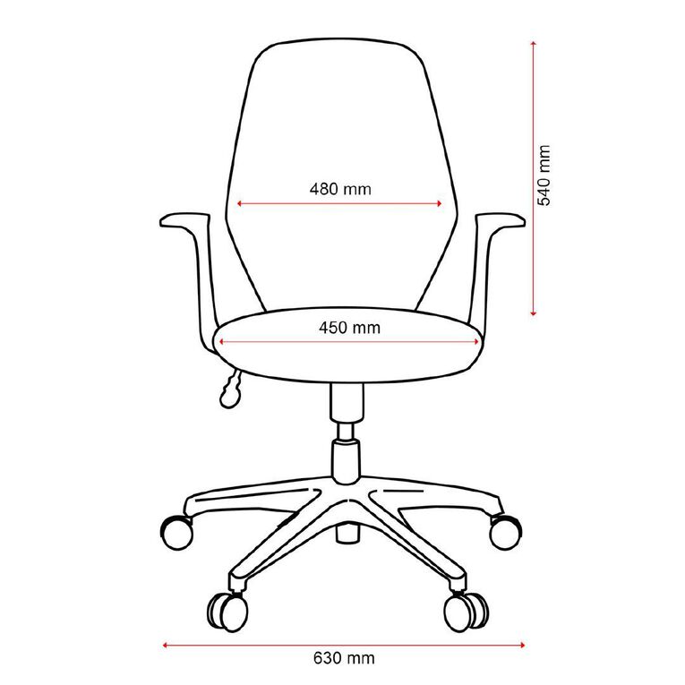 Buro Seating Mondo Soho Chair Light Grey Mesh With Arms