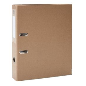 WS Lever Arch File With Label Holder Foolscap Kraft