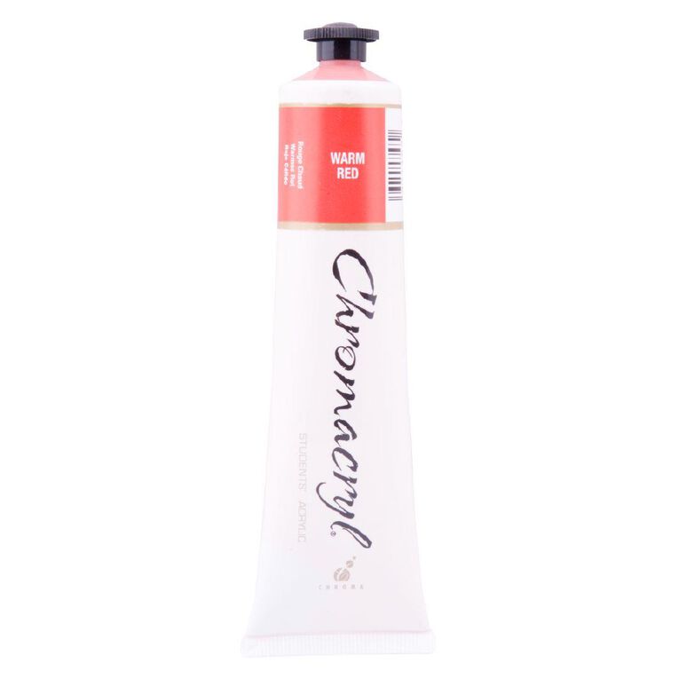 Chromacryl Acrylic Paint Warm Red Red 75ml