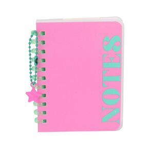 Uniti Stationery Brights Pink Mini Spiral Notebook