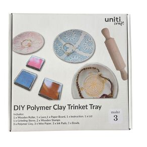 Uniti Adults Diy Polymer Clay Trinket Tray