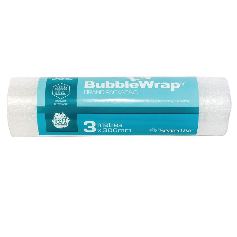 Sealed Air Recycled Bubble Wrap Roll 300mm x 3m Clear