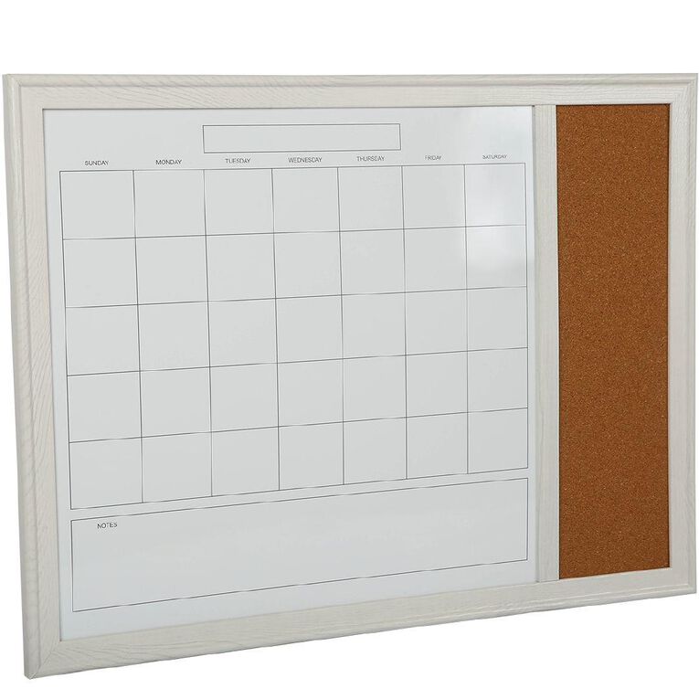 WS Whiteboard Monthly Planner Cork Combo