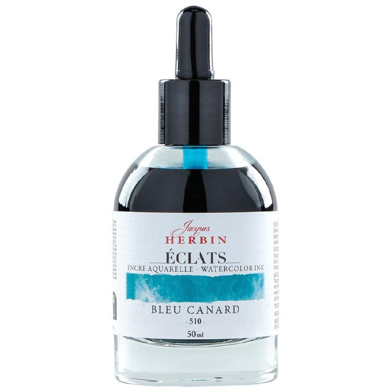 Jacques Herbin Eclats Watercolour Ink 510 Teal 50ml