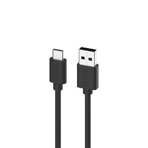 Moki USB-A to USB-C SynCharge Cable 1m - Jet Black