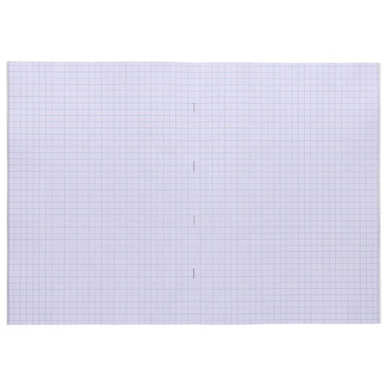 WS Exercise Book 1E8 Plus Quad 36 Leaf Blue