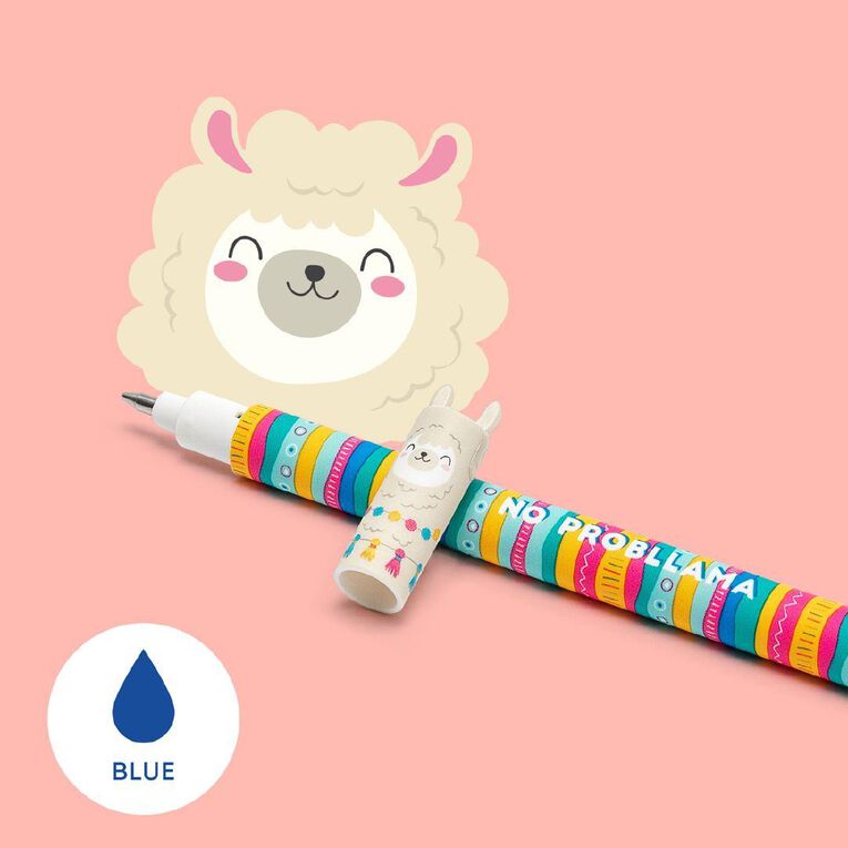 Legami Erasable Pen Llama Blue Ink