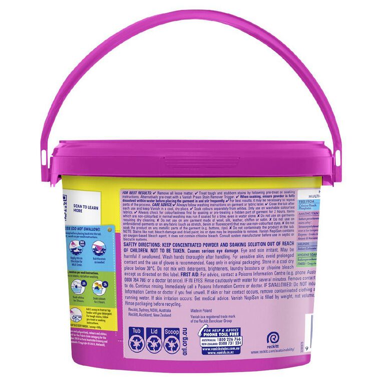 Vanish Napisan Oxi Action Stain Remover Powder Laundry Booster 3kg