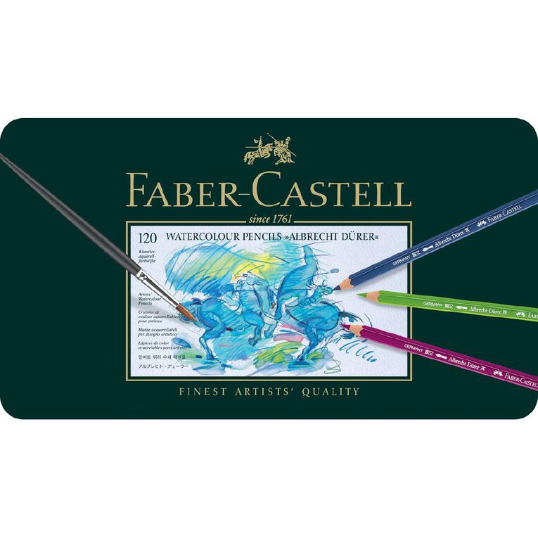 Faber-Castell Albrecht Durer Watercolour Pencils Tin of 120 Assorted