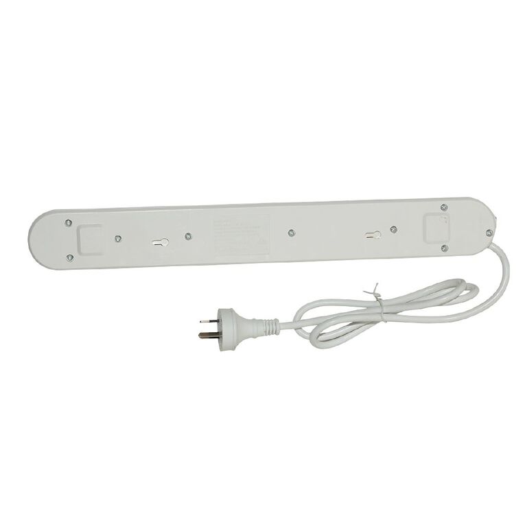 Tech.Inc 6 Way Powerboard with Surge Protection & USB