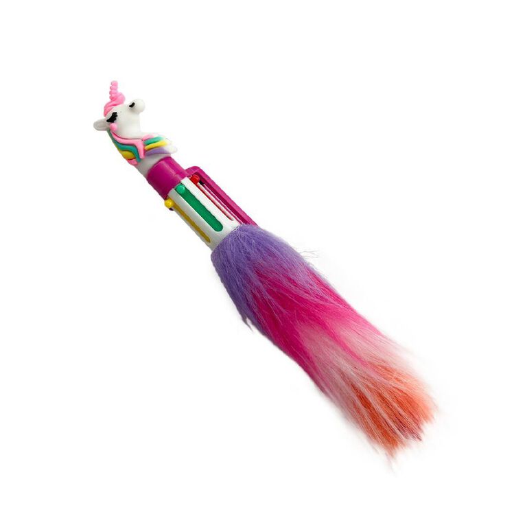 Fluffy 6 Colour Pen Multi-Coloured