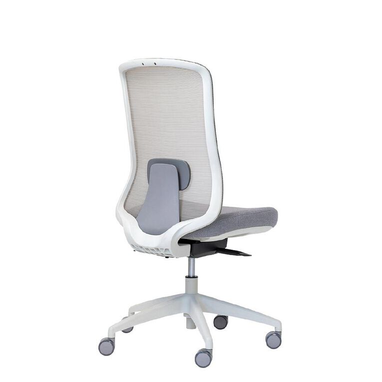 Buro Seating Elan Chair Lumbar Grey Mesh Seat Slide