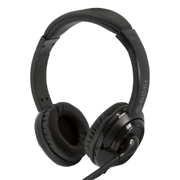Moki USB Headphones With Boom Microphone