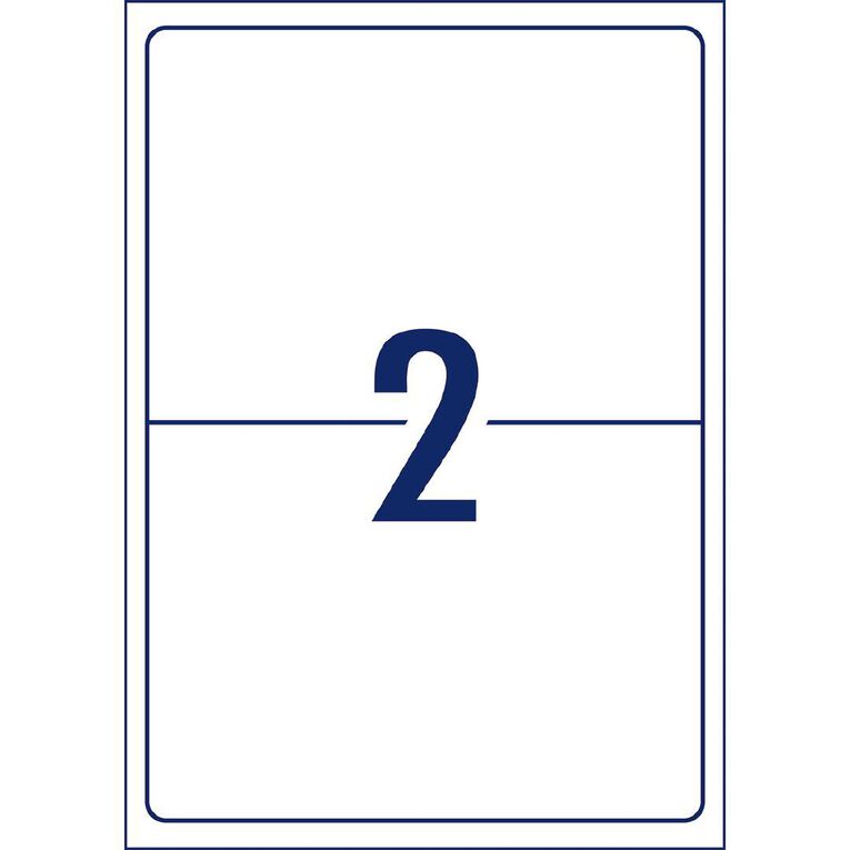 Avery Internet Shipping Labels 10 Pack 2 Per Sheet