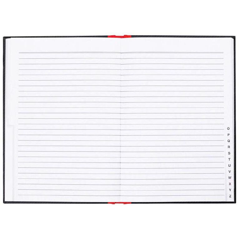 Milford Notebook Indexed 100 Leaf Red/Black A5