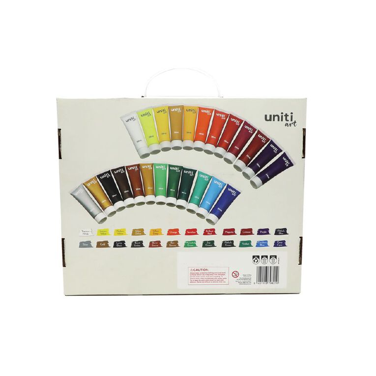 Uniti Acrylic Paints 36ml 24 Pack