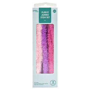 Uniti Fleece Jumbo Stem Set Pink
