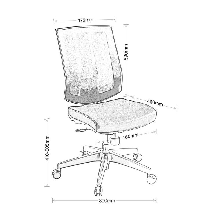 Eden Rally Synchro Highback Mesh Chair Black