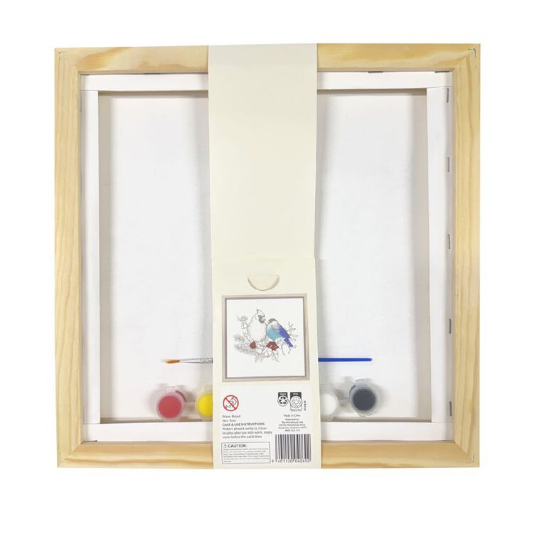 Uniti Framed DIY Paint Your Own Canvas Kit Birds