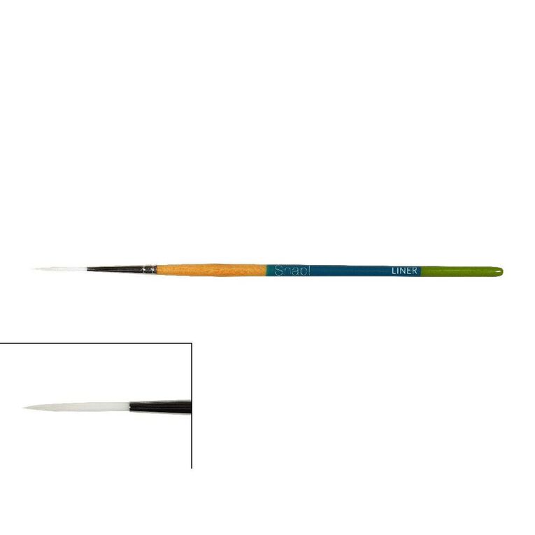 Princeton Snap Brush Short Handle Taklon Liner 4 White