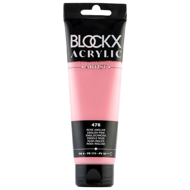BLOCKX Acrylic Tube 120ml English Pink Pink