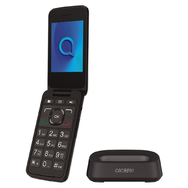 One NZ Alcatel 30.82  Flip 4G Locked Bundle - Grey