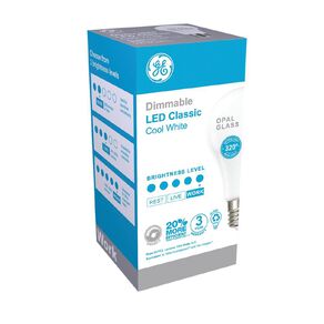 General Electric E27 LED Dimmable Classic 10W Cool White Light Bulb